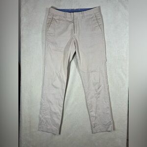 Bonobos 32W 32L Slim Fit Cotton All Over Print Classy Preppy Cotton Chino Pants